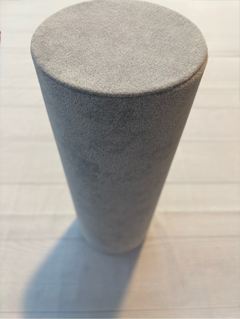 Grey Velvet Headband Display Cylinder